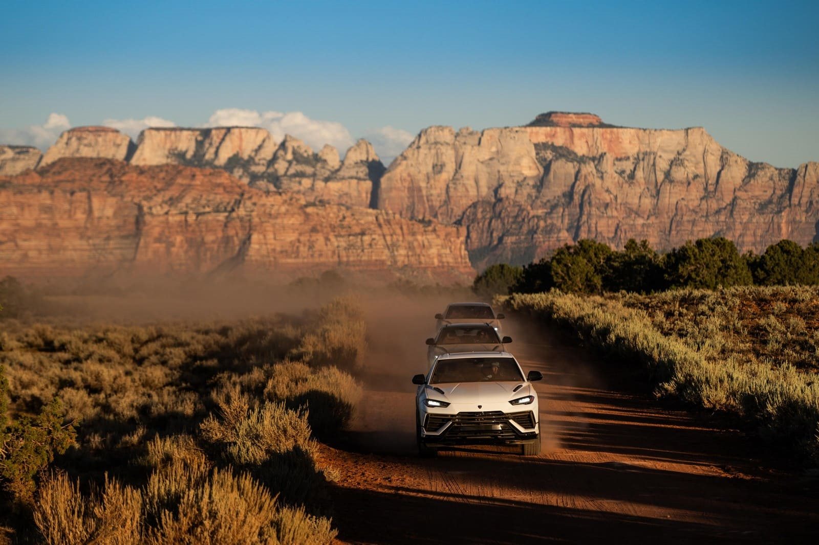 LAMBORGHINI URUS S NAVEGA NA ESPERIENZA AVVENTURA NO PARQUE NACIONAL DE ZION, EM UTAH (EUA), foto 3