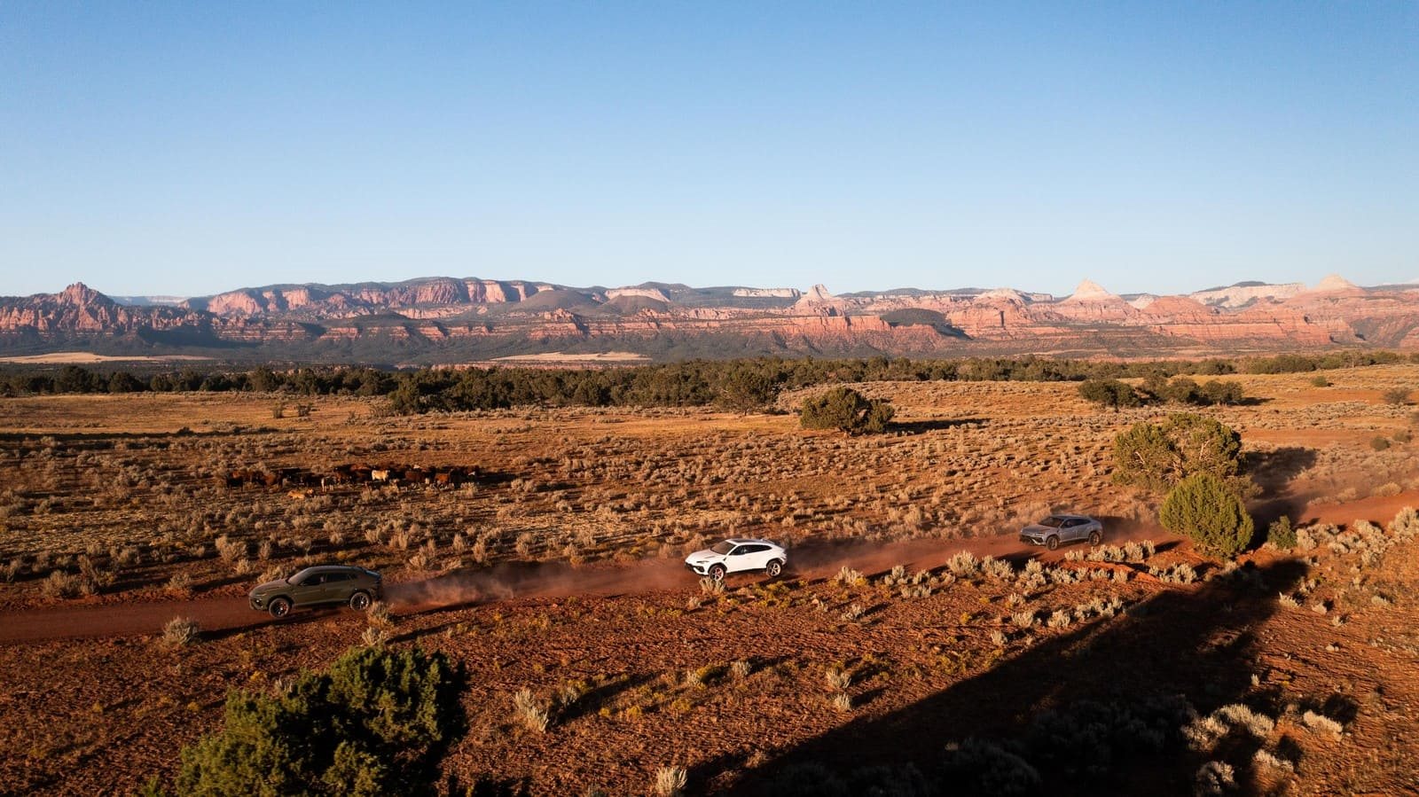 LAMBORGHINI URUS S NAVEGA NA ESPERIENZA AVVENTURA NO PARQUE NACIONAL DE ZION, EM UTAH (EUA), foto 29