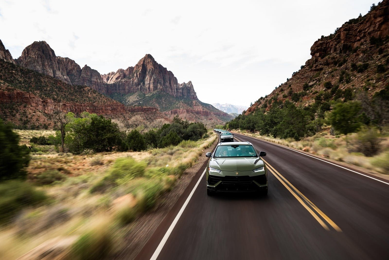 LAMBORGHINI URUS S NAVEGA NA ESPERIENZA AVVENTURA NO PARQUE NACIONAL DE ZION, EM UTAH (EUA), foto 30