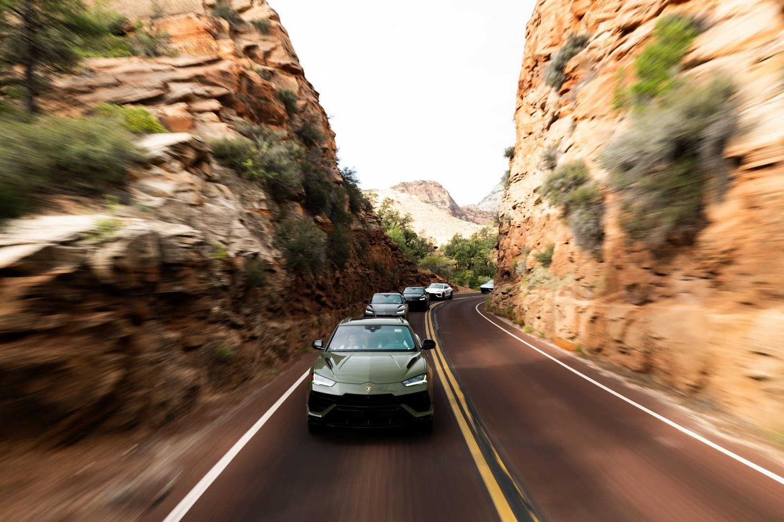 LAMBORGHINI URUS S NAVEGA NA ESPERIENZA AVVENTURA NO PARQUE NACIONAL DE ZION, EM UTAH (EUA), foto 32