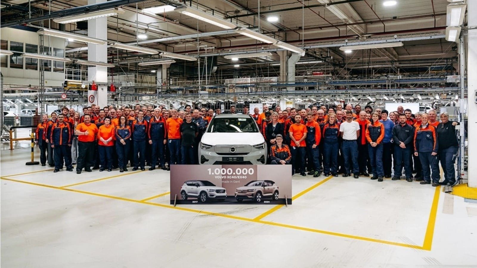 UM MILHÃO DE XC40. VOLVO COMEMORA MARCA HISTÓRICA DA PRODUÇÃO DO MODELO EM SUA FÁBRICA NA BÉLGICA, foto 1