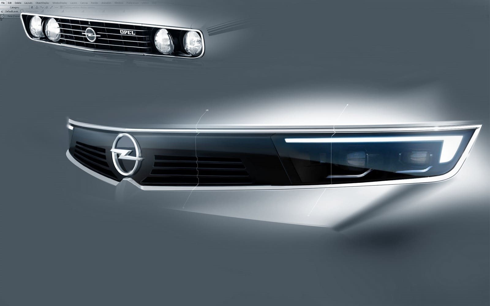 OPEL VIZOR, UMA FRENTE CONTEMPORÂNEA E MINIMALISTA COM MUITA HISTÓRIA, foto 1