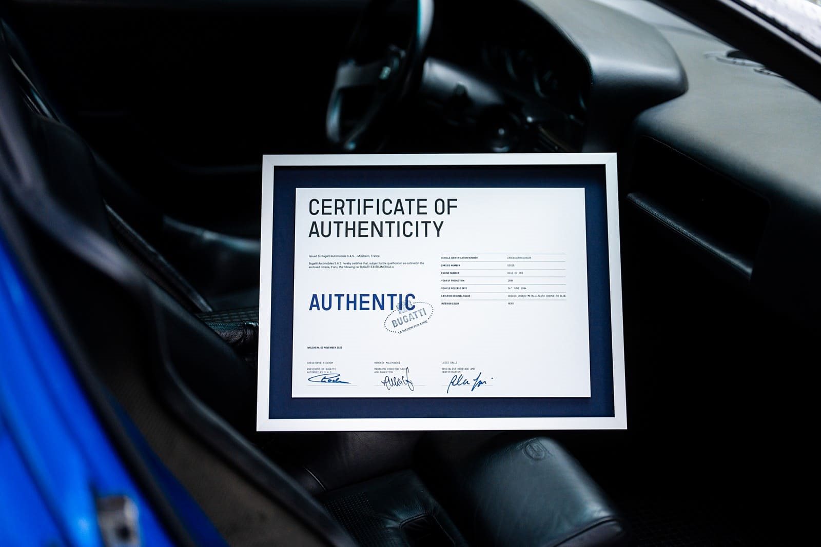 ORGULHO DA PERFEIÇÃO: DESCOBRINDO A HISTÓRIA DO PRIMEIRO BUGATTI EB-110 AMERICA OFICIALMENTE CERTIFICADO E EXCLUSIVAMENTE AUTÊNTICO, foto 2