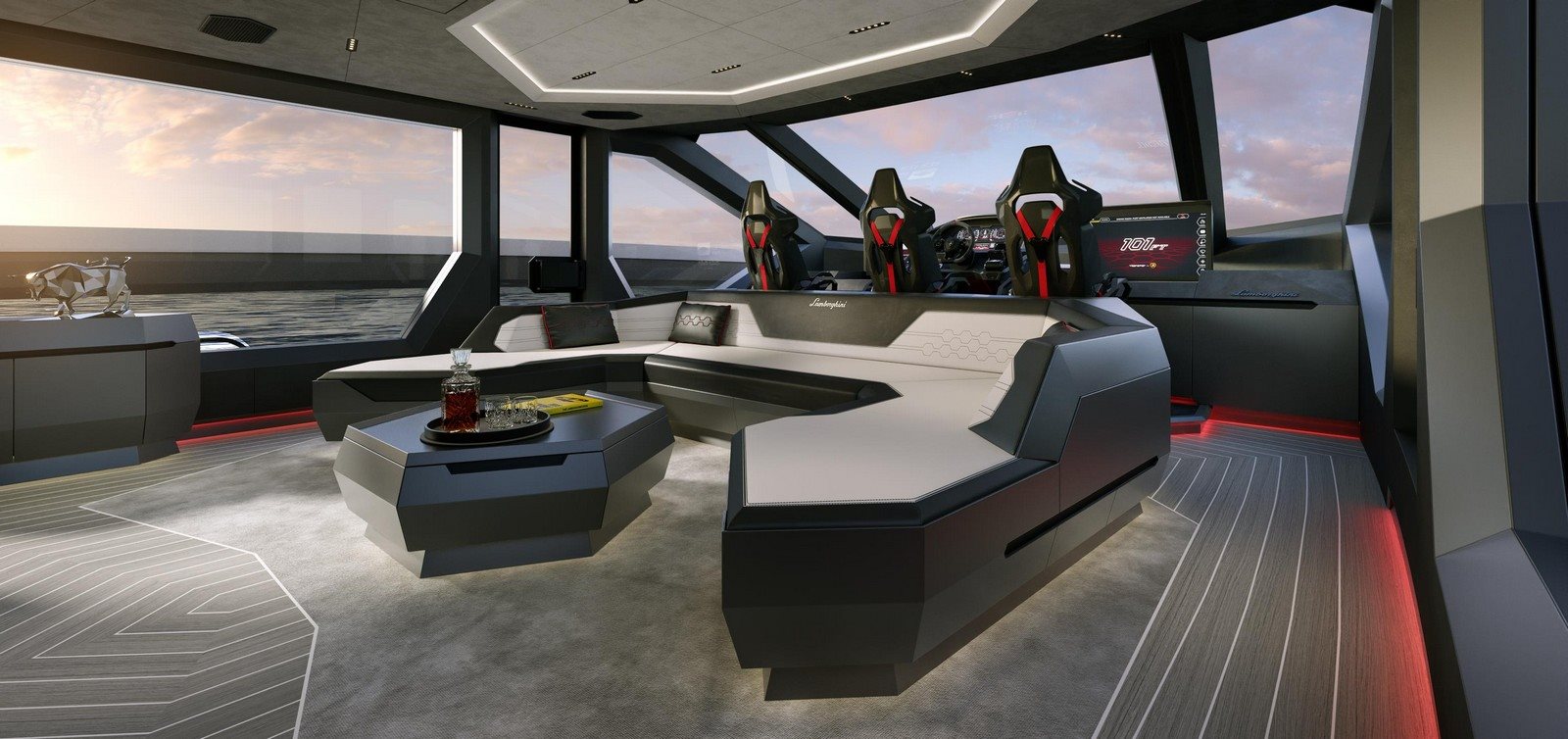 AUTOMOBILI LAMBORGHINI E O ITALIAN SEA GROUP APRESENTAM O NOVO TECNOMAR LAMBORGHINI 101FT, foto 6