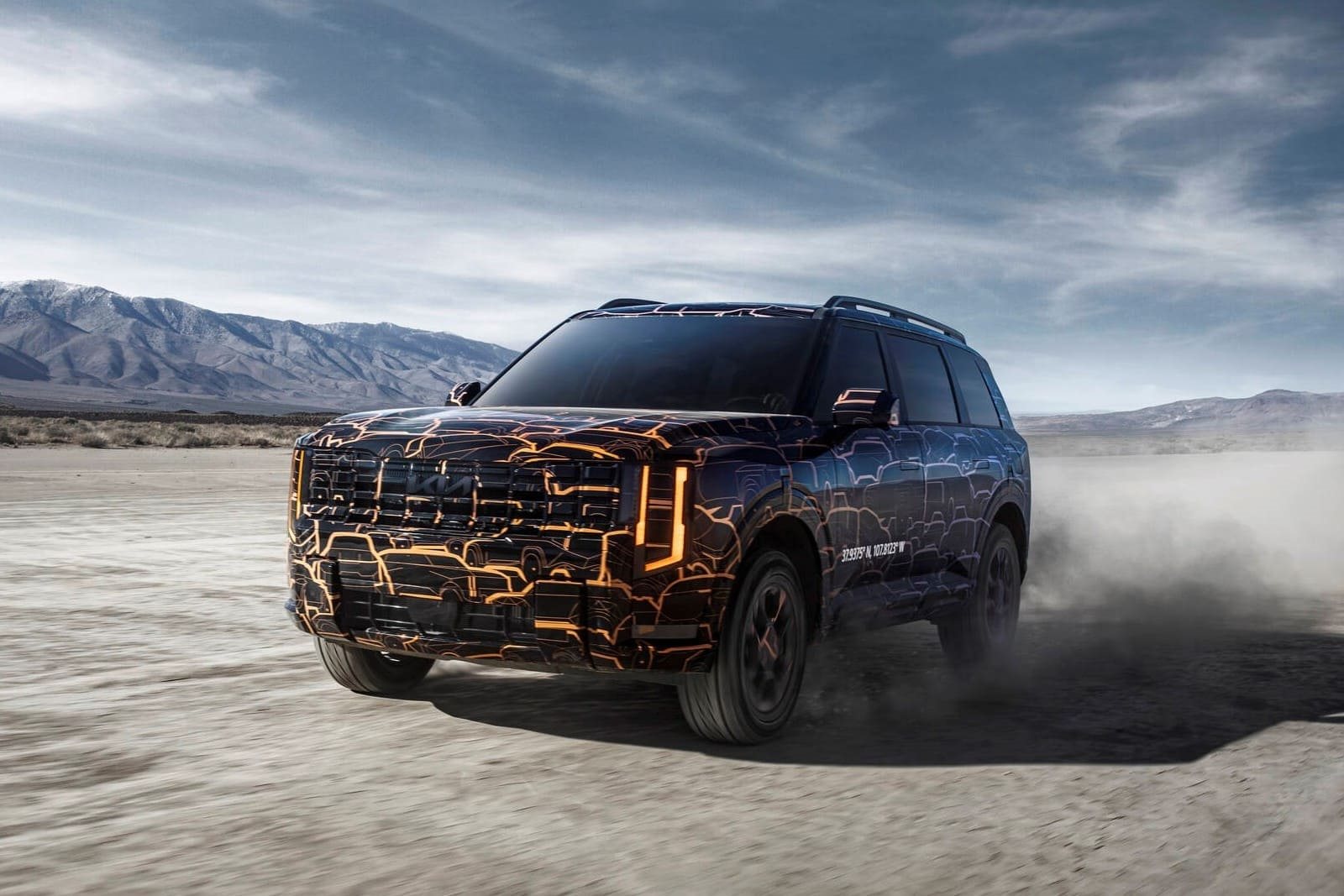 KIA TELLURIDE 2027: ARTE, CAMUFLAGEM E A NOVA FACE DO SUV COREANO, foto 2